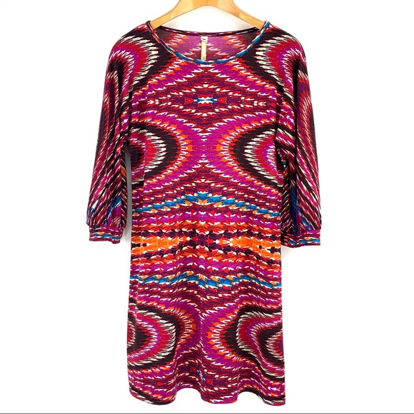 Uncle Frank Colourful and Psychedelic Tunic Dress, Medium - Picture 12 of 16